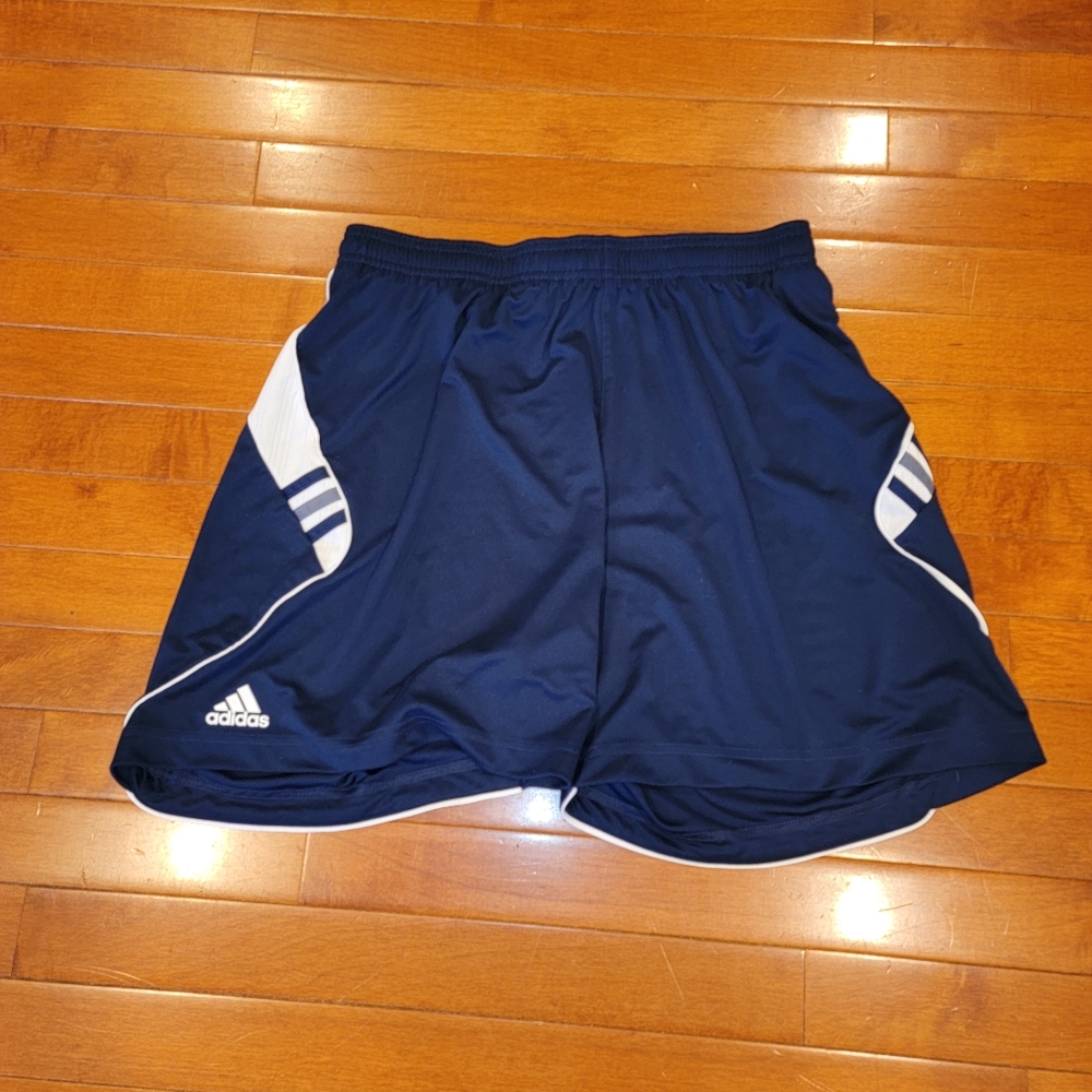 ADIDAS MENS BLUE & WHITE CLIMA SHORTS